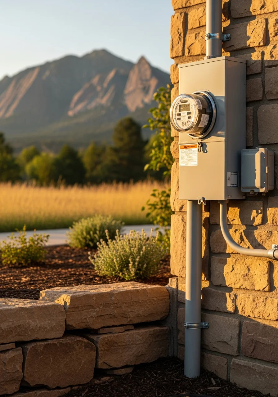Boulder County residential property with mountain views and natural landscaping.